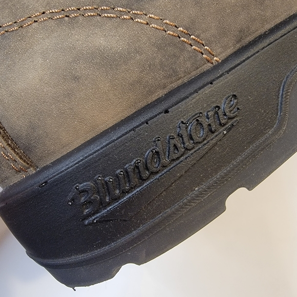Blundstone MEN'S CLASSICS CHELSEA BOOTS - RUSTIC BROWN AU 9.5 (US SIZE 10.5) - Picture 13 of 16
